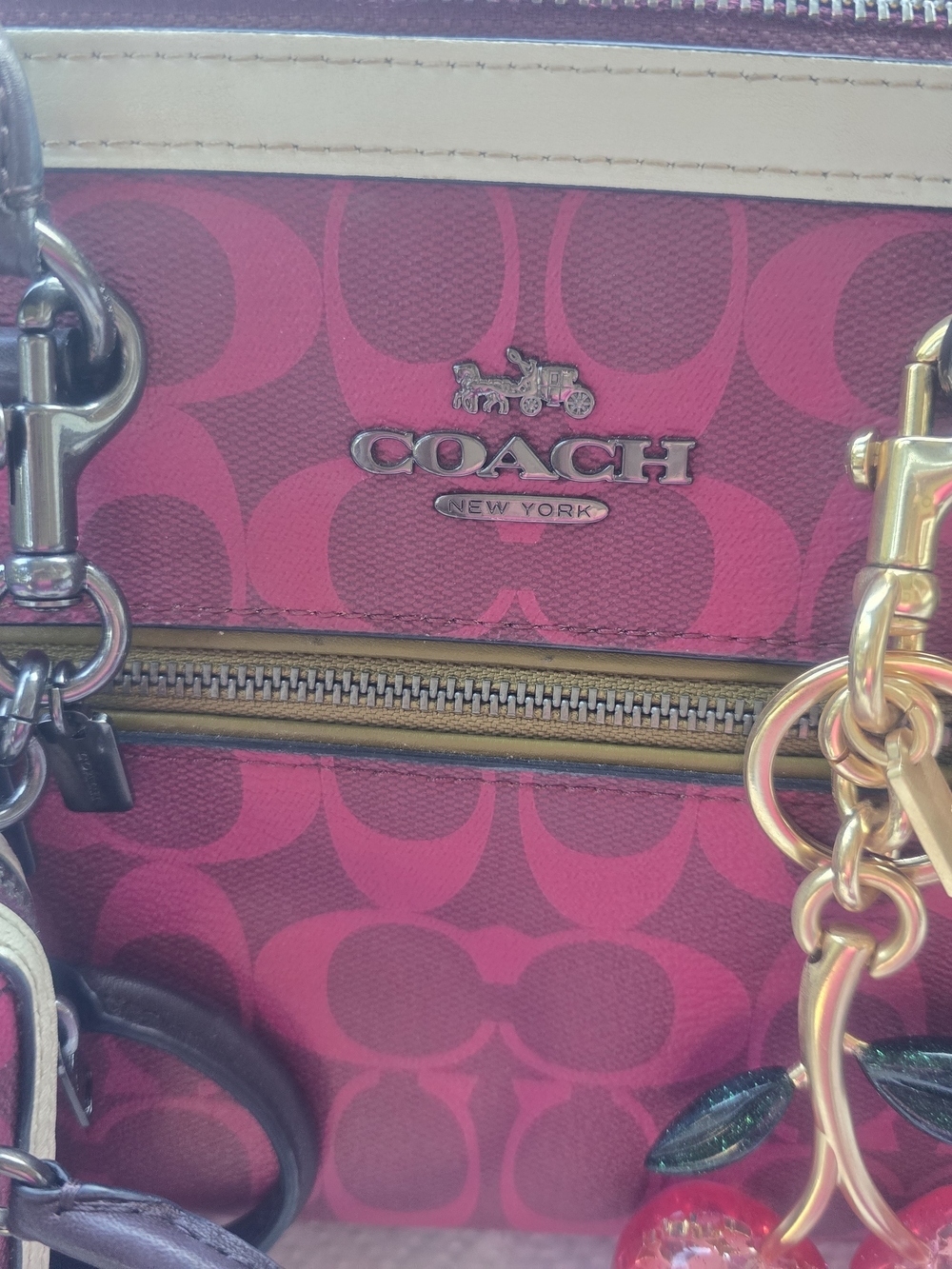 Coach Pink Signature Satchel and Mini Bag Set - Picture 9 of 12